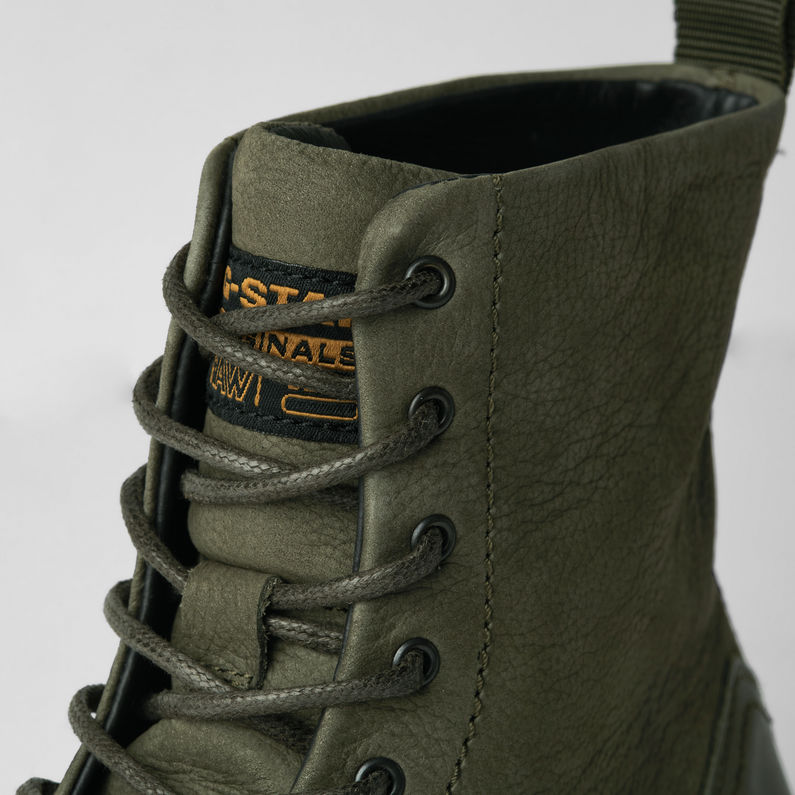 G-Star RAW® Vacum II High Tumbled Boots Green detail
