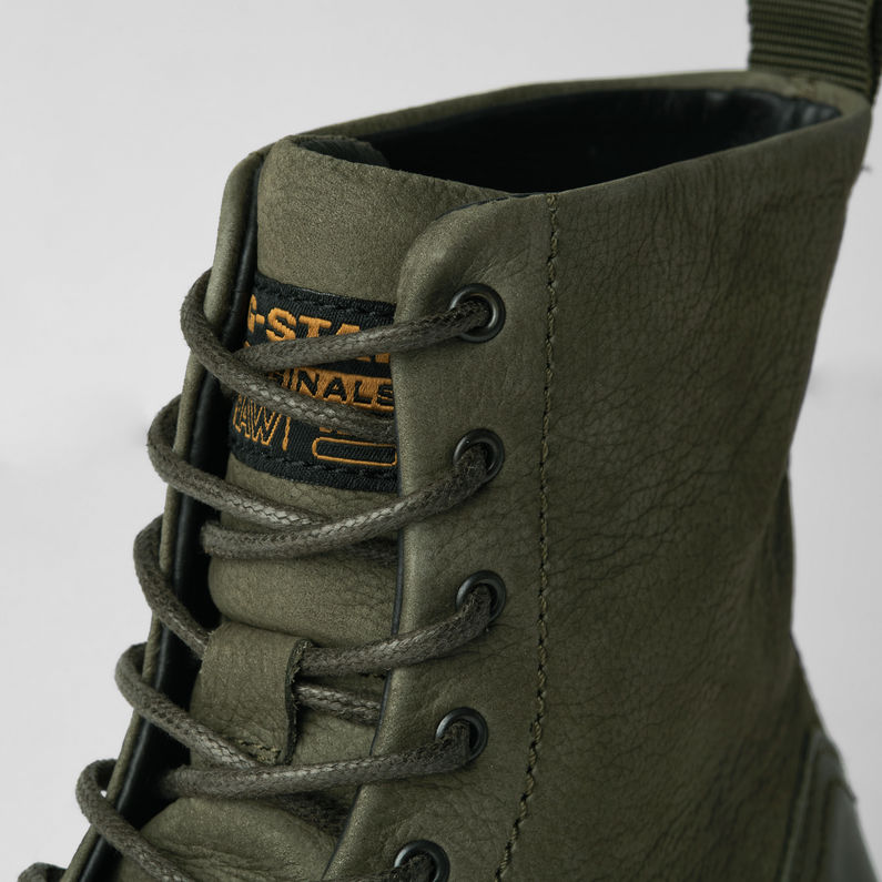 G-STAR® Vacum II High Tumbled Boots Green detail