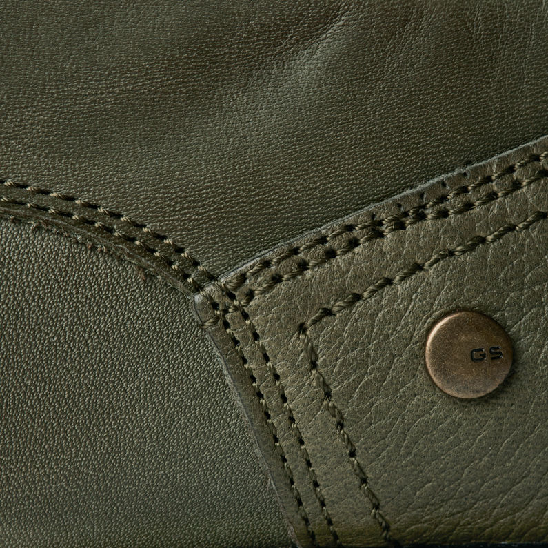 G-STAR® Zapatos Vacum II NTC Leather Verde fabric shot