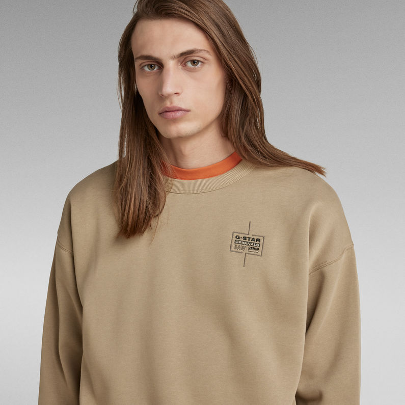 G-STAR® Core Oversized Sweater Beige