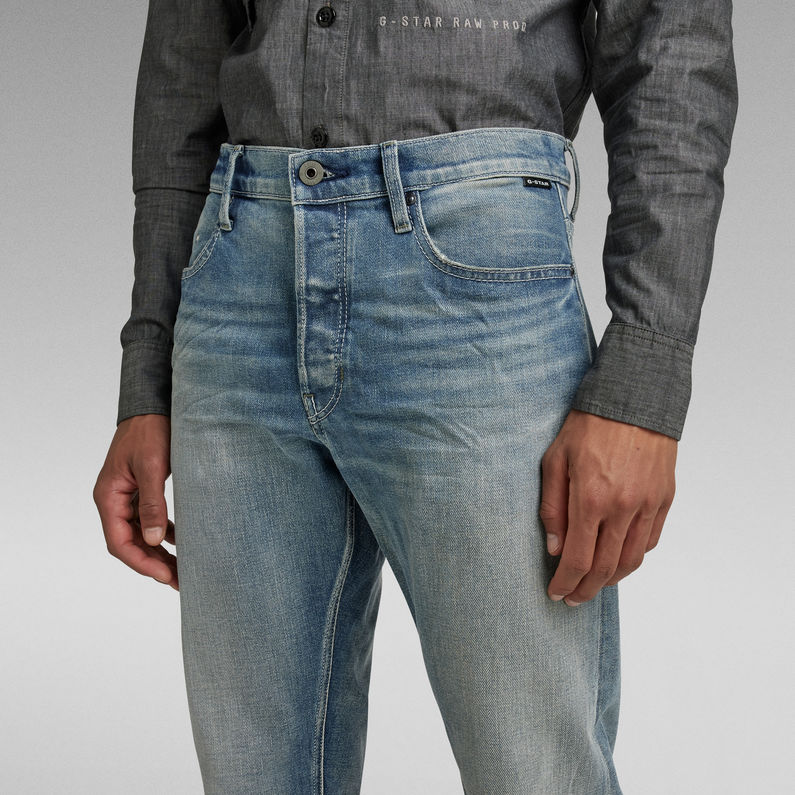G-Star RAW® Triple A Regular Straight Selvedge Jeans Hellblau