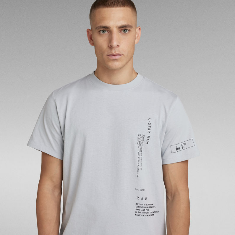 G-Star RAW® Camiseta Multi Graphic Loose Gris
