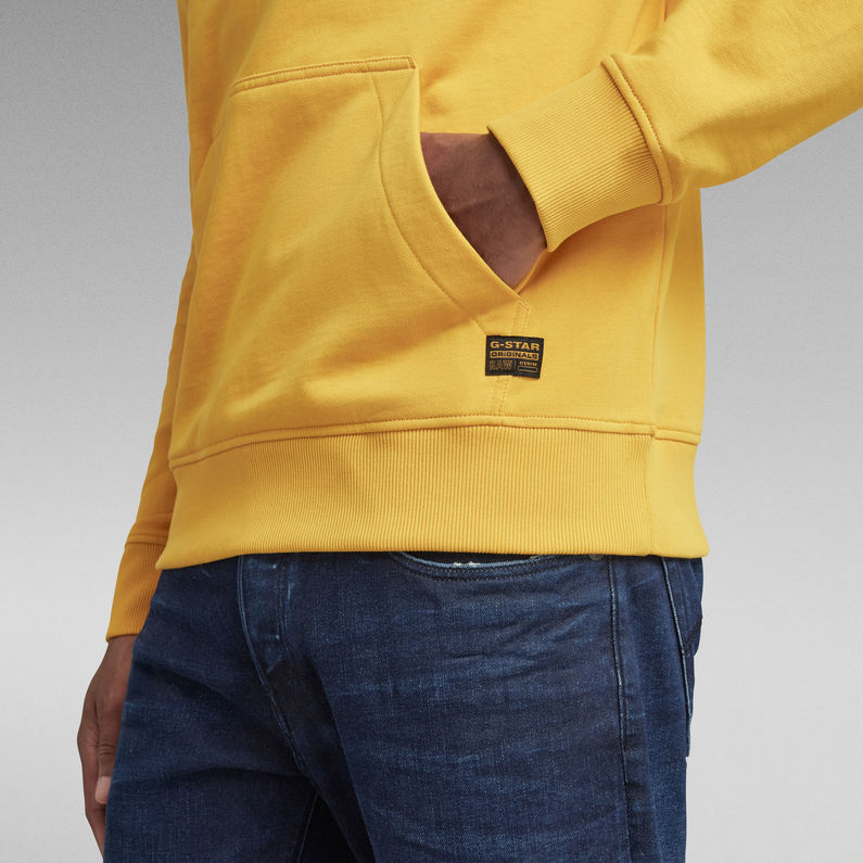 G-STAR® Originals Logo GR Hooded Sweater Geel