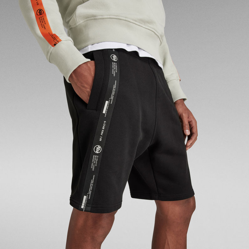 G-Star RAW® Tape Sweat Shorts Black