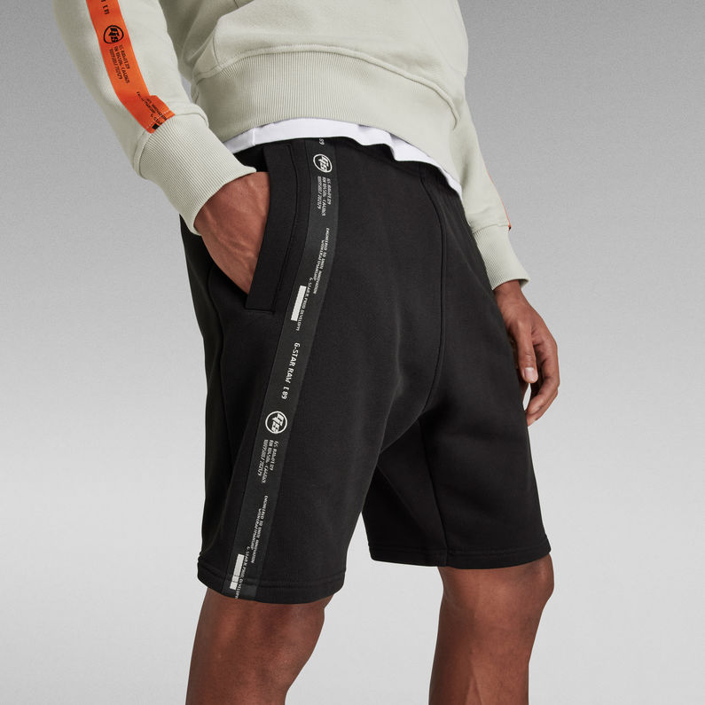 Tape Sweat Shorts | Black | G-Star RAW® US