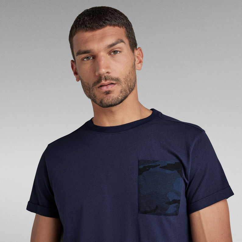 G-Star RAW® Lash Pocket T-Shirt Donkerblauw