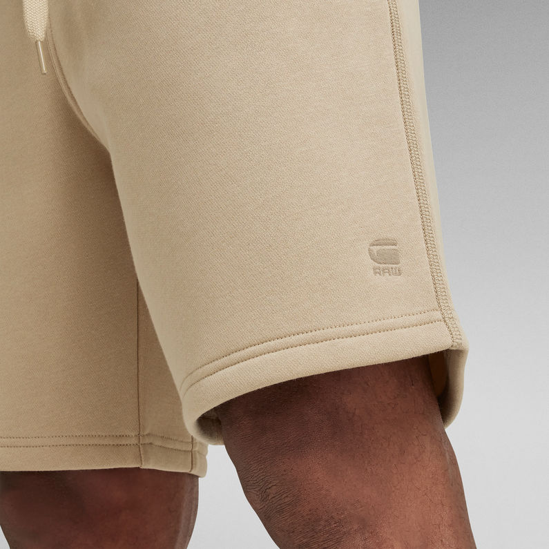 G-Star RAW® Premium Core Sweat Shorts Beige