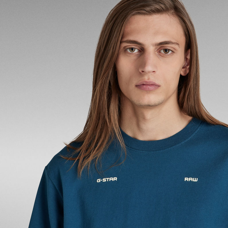 G-Star RAW® Unisex Boxy Base T-Shirt Mittelblau