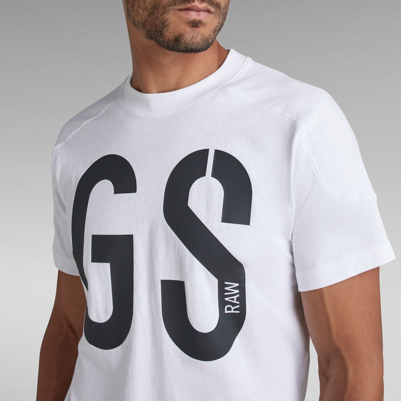 G-Star RAW® T-shirt Rugby Graphic Loose Blanc