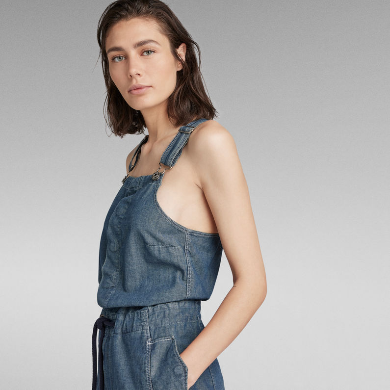 G-Star RAW® 3D Bib Overall Medium blue