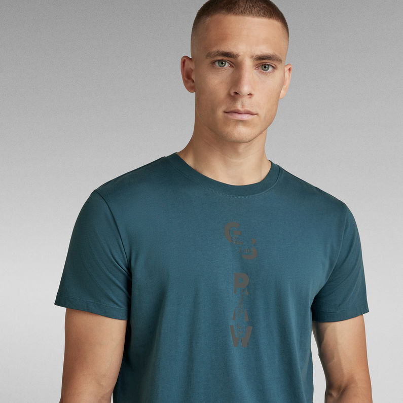 G-Star RAW® GS RAW T-Shirt Mittelblau