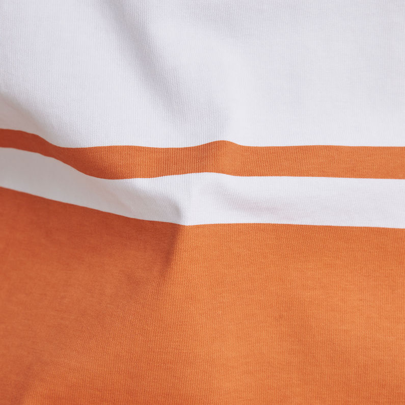 G-Star RAW® T-shirt Boxy Printed Stripe Blanc