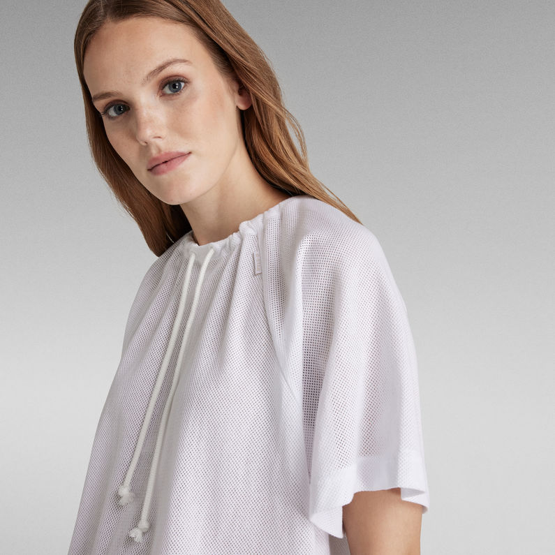 G-STAR® RAW. Haut Mesh Loose Blanc