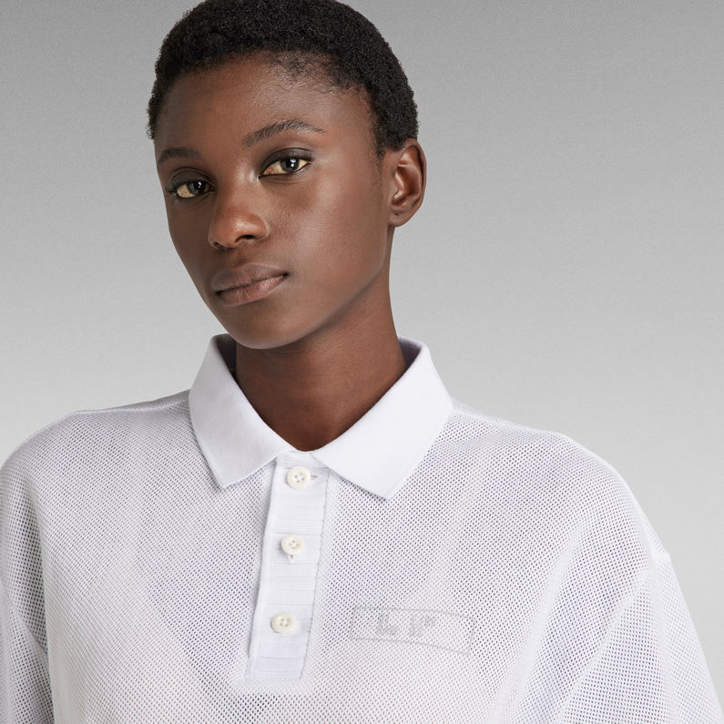 G-Star RAW® Mesh Loose Polo White