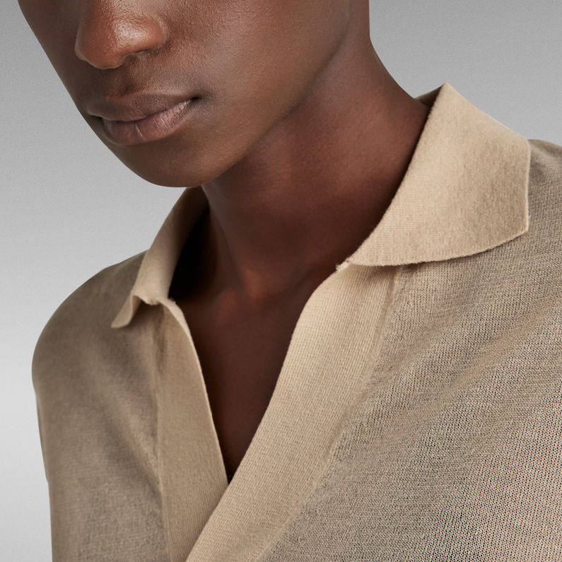 G-STAR® Core Polo Knit Beige