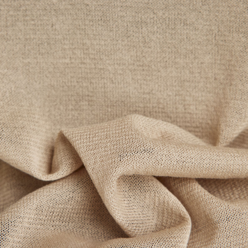 G-STAR® Oversized Knitted Poloshirt Beige