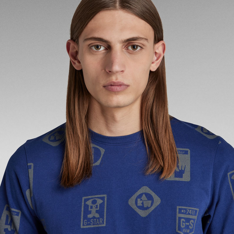 G-STAR® Shield Allover Slim T-Shirt Multi color