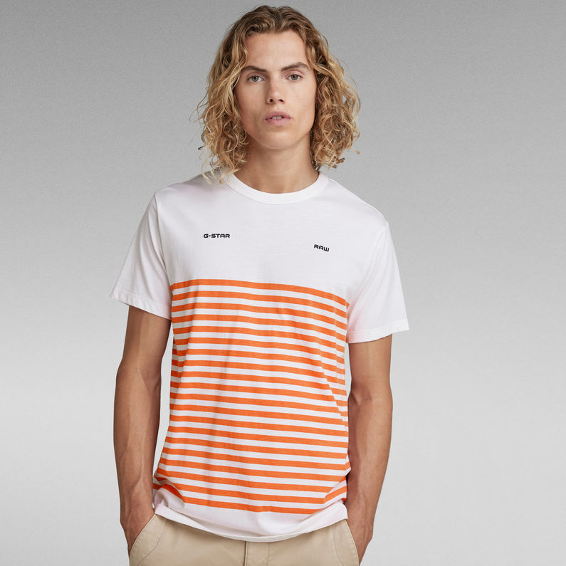 G-Star RAW® Placed Stripe Graphic T-Shirt Mehrfarbig