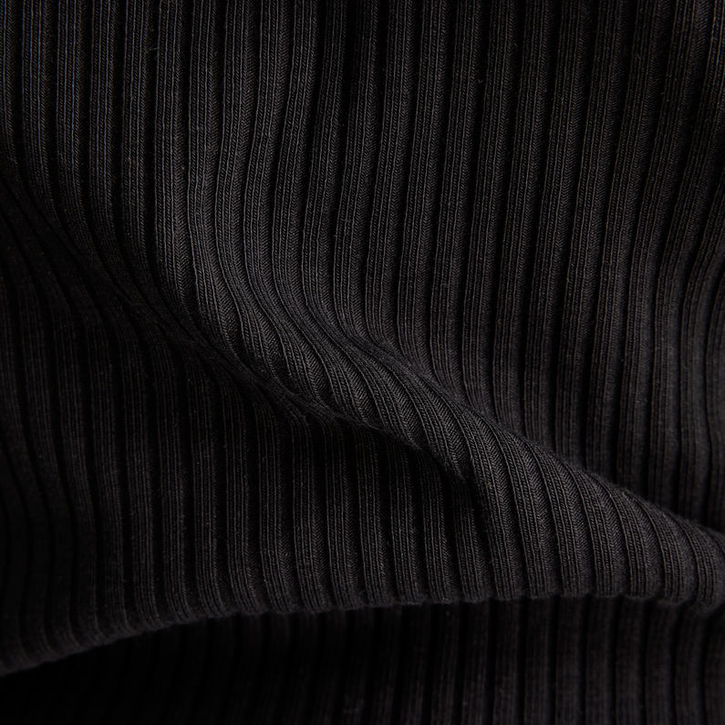 G-STAR® Slim Rib 2.0 Top Schwarz