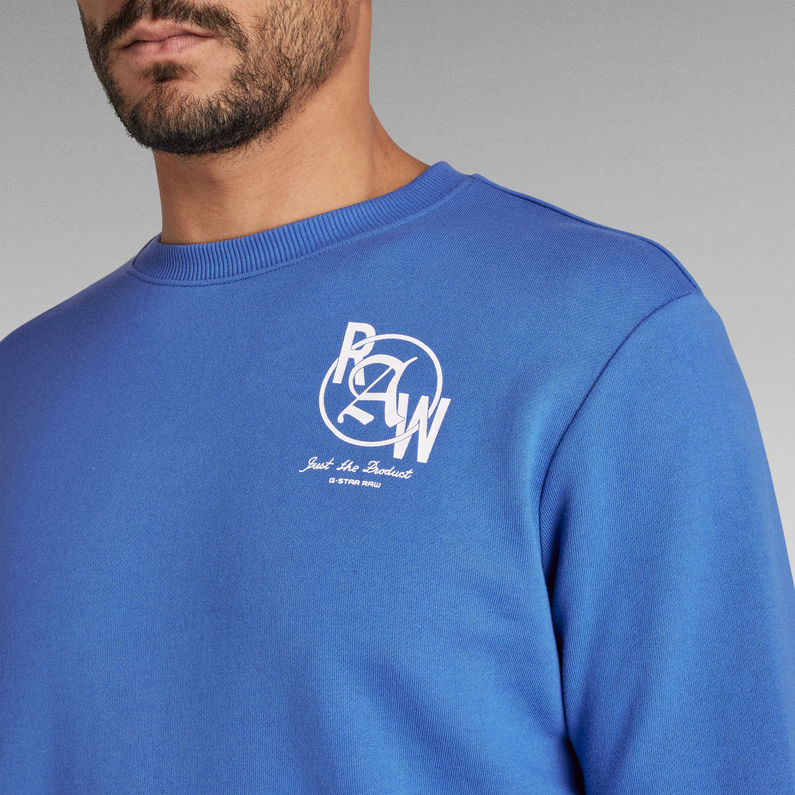 G-STAR® Graphic 3 Sweater Medium blue