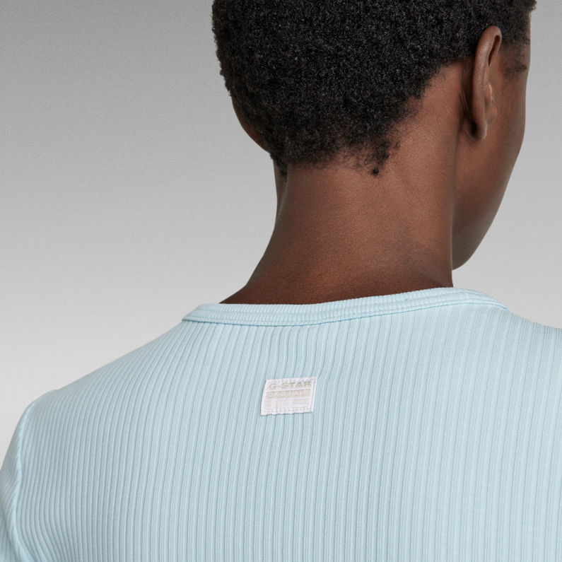G-Star RAW® Haut Slim Rib 2.0 Bleu clair