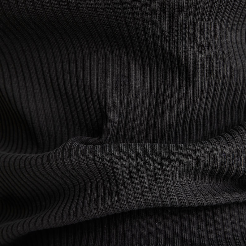 G-Star RAW® Slim Rib Boatneck Top Black
