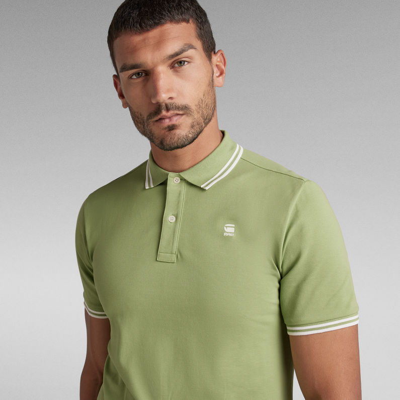 G-STAR® Dunda Slim Stripe Polo Green