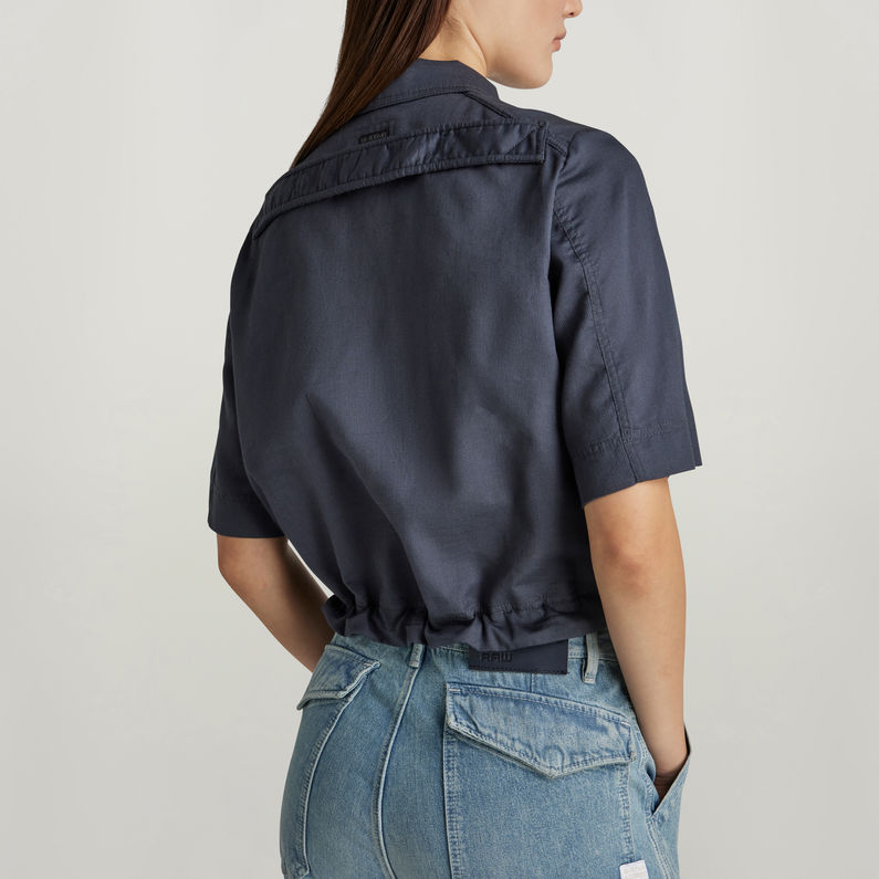 G-Star RAW® Cropped Field Shirt Midden blauw