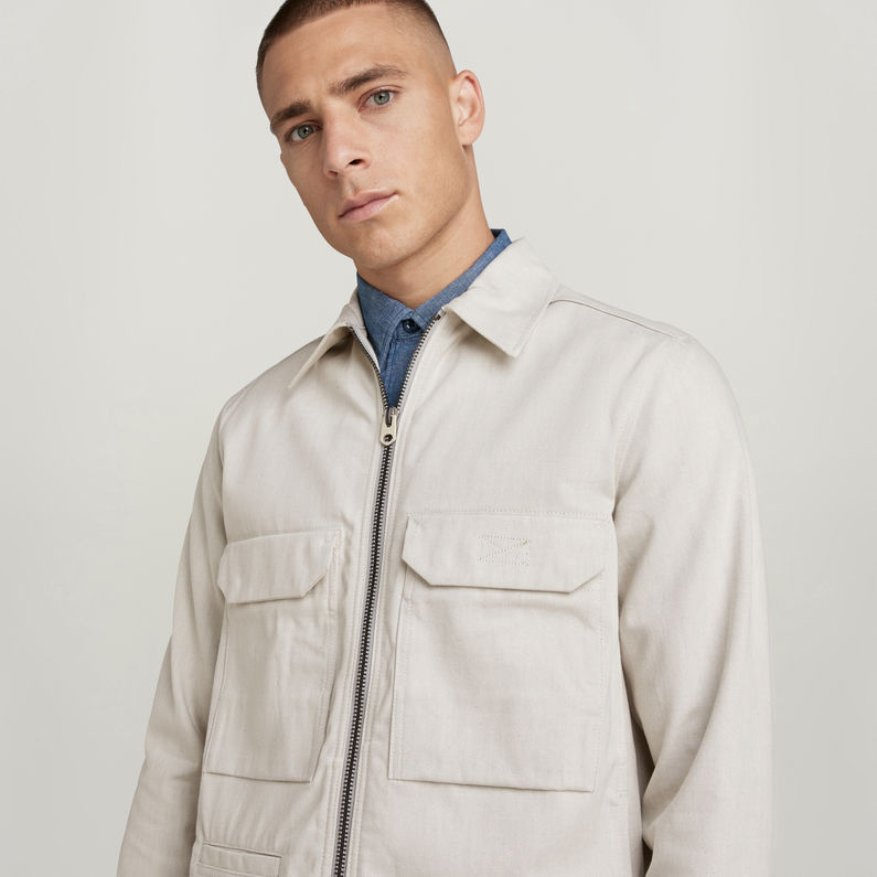 Zip Overshirt | Beige | G-Star RAW® US