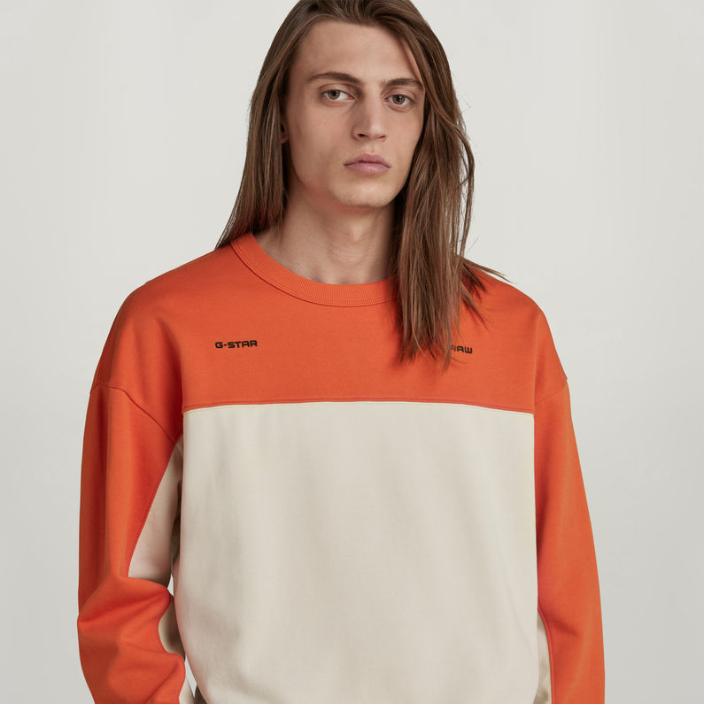 G-Star RAW® Oversized Sweater Color Block Meerkleurig