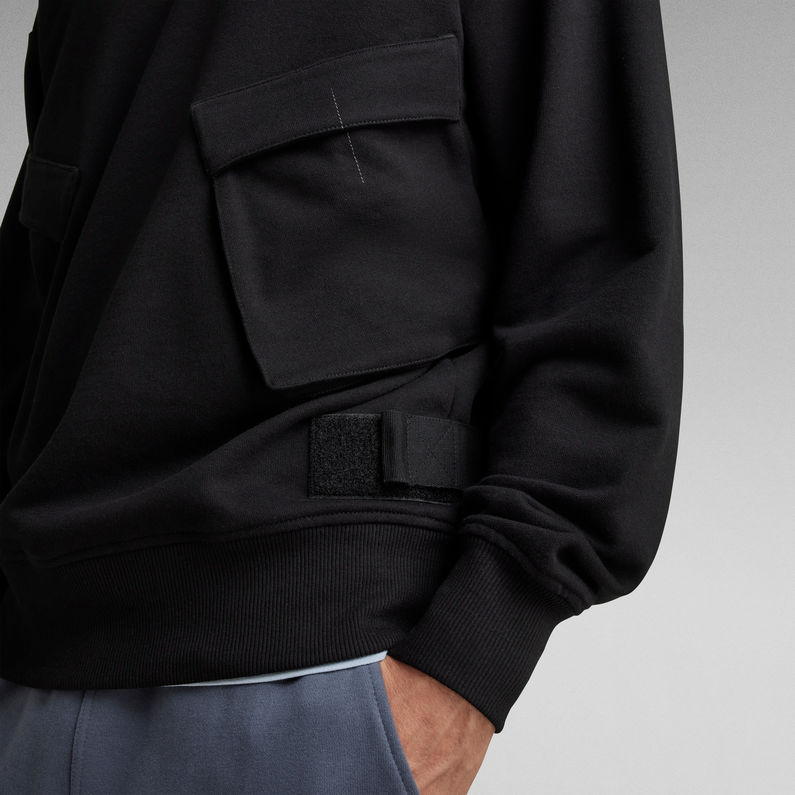 G-STAR® Cargo Loose Velcro Sweater ブラック