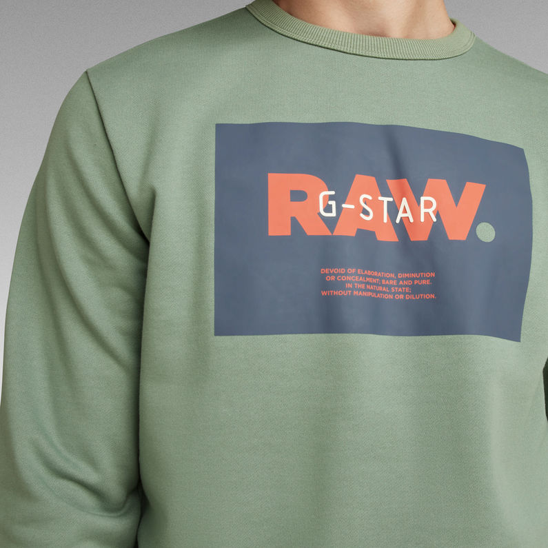 G-Star RAW® Originals Logo Sweater Lichtblauw