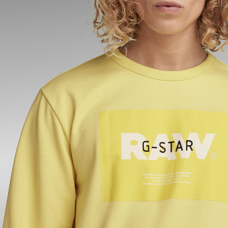 G-Star RAW® Originals Logo Sweatshirt Gelb