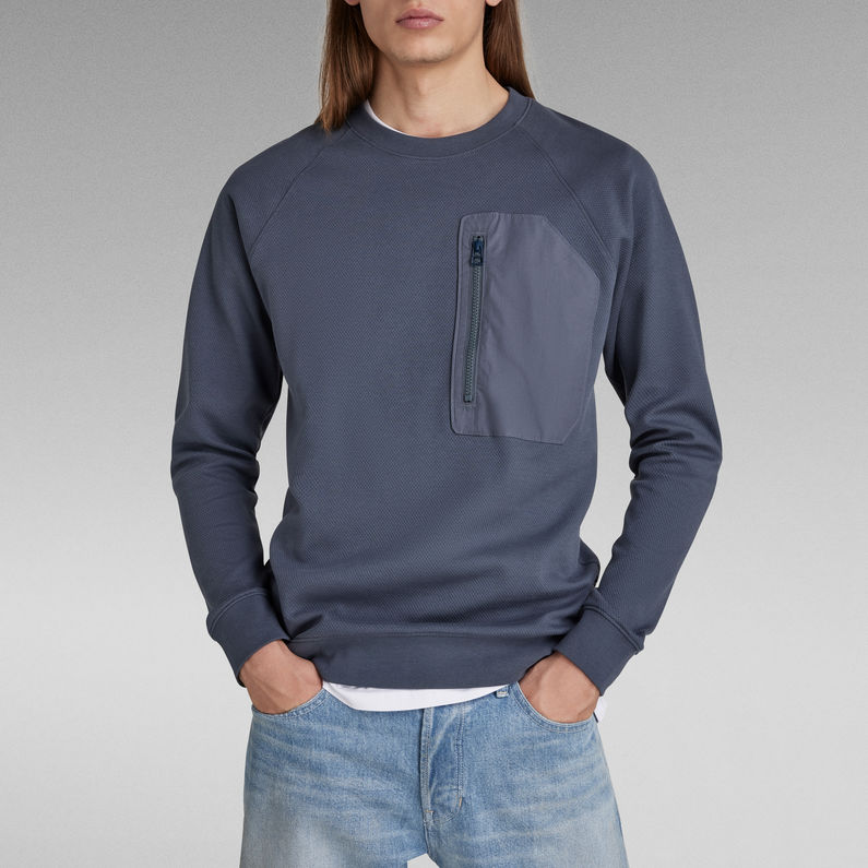 G-STAR® Sudadera Ligera Pocket Raglan Azul intermedio