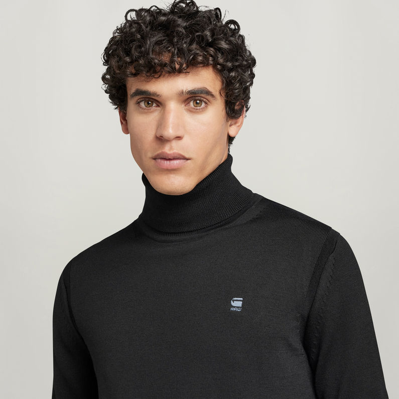 G-Star RAW® Pull en maille Premium Core Turtle Noir