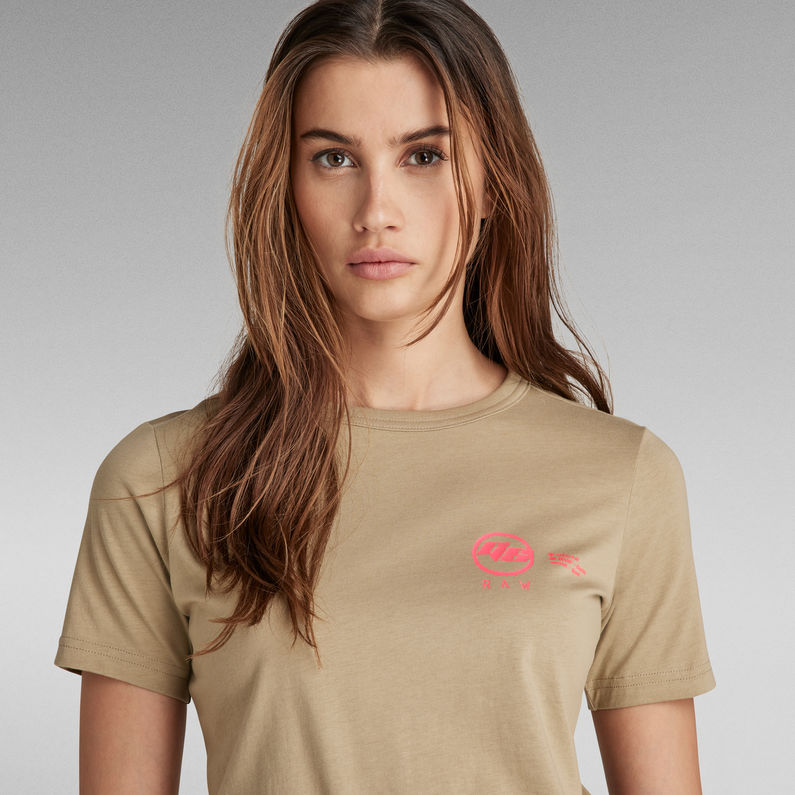 G-STAR® Mysid Long Slim T-Shirt Beige