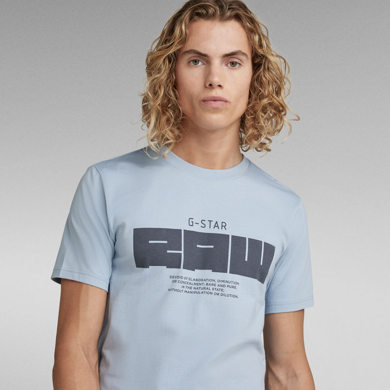 G-Star RAW® Camiseta RAW Graphic Slim Azul intermedio
