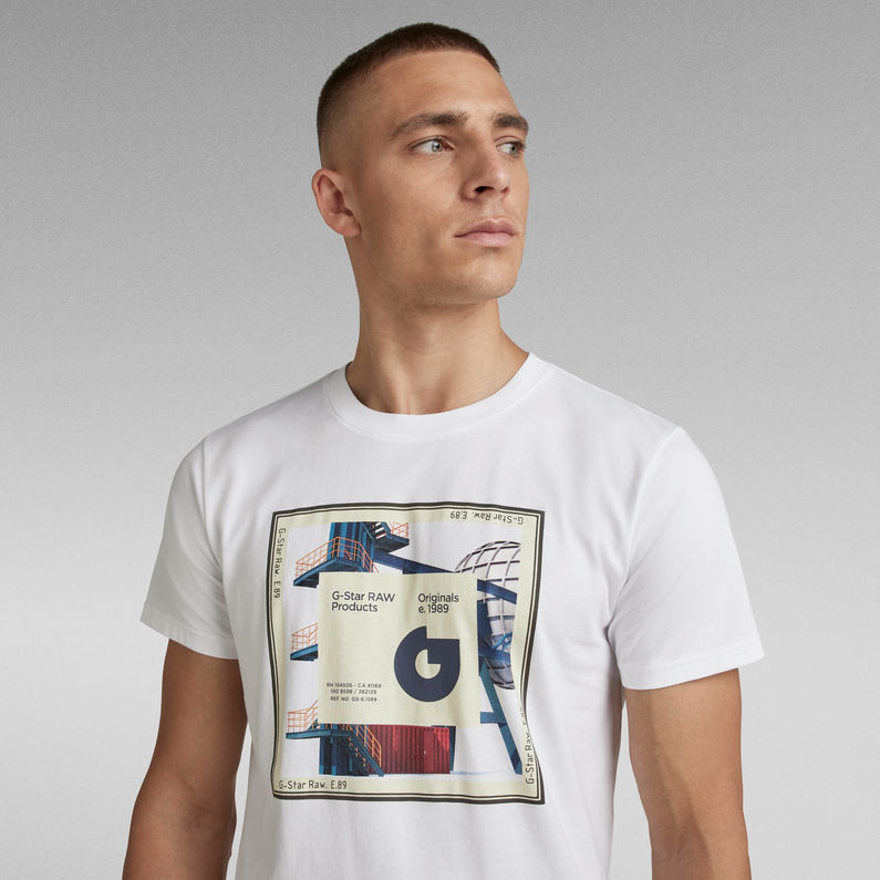 G-STAR® Scarf PhoT-Shirtrint T-Shirt White