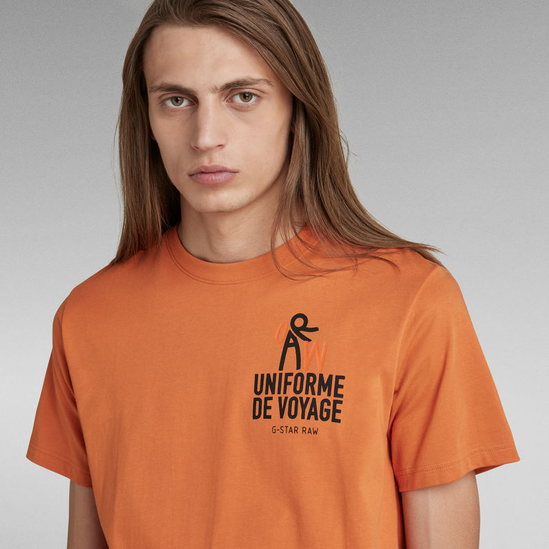 G-STAR® Uniforme Back Graphic T-Shirt Orange