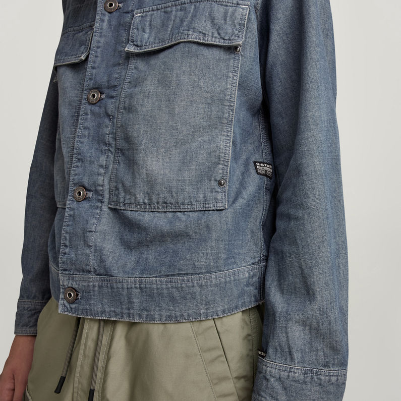 G-Star RAW® Utility Flap Pocket Jacke Mittelblau
