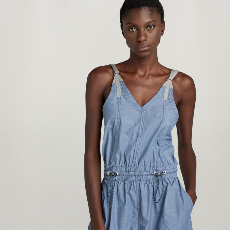 G-Star RAW® Sleeveless Summer Playsuit Medium blue