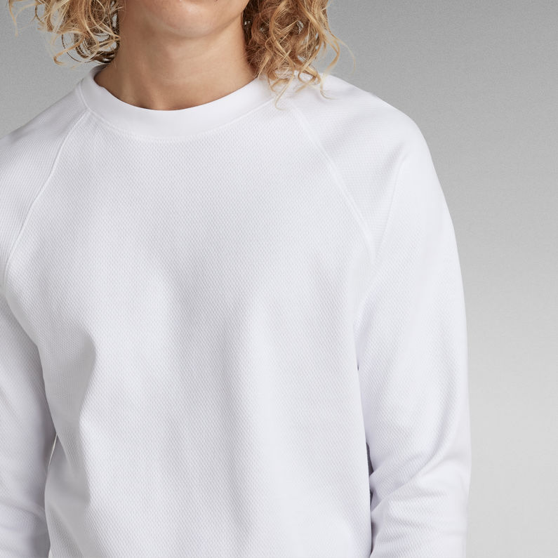 G-Star RAW® Lightweight Raglan Sweatshirt Weiß
