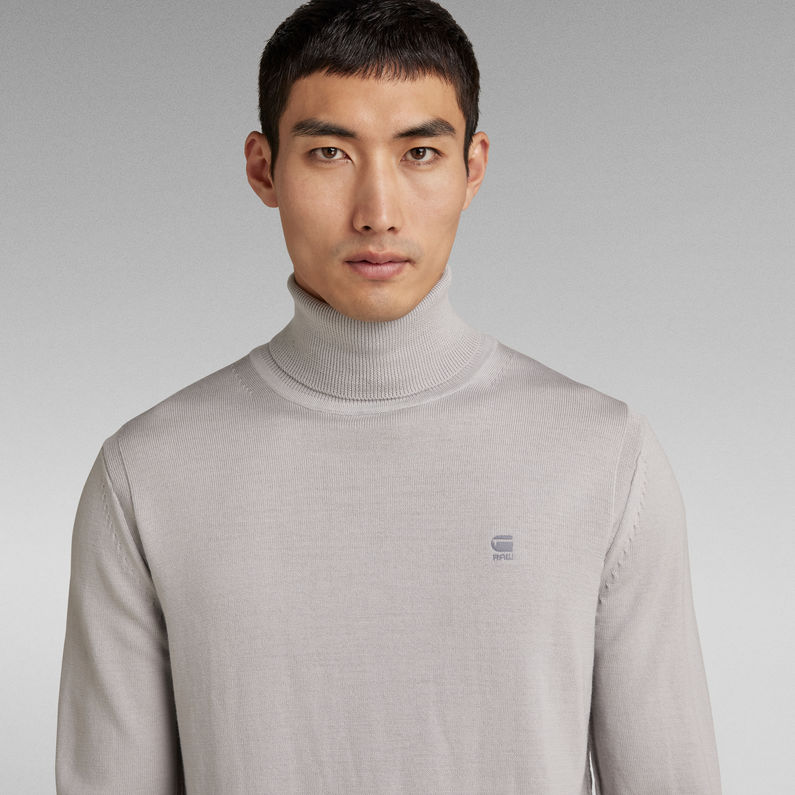 G-STAR® Premium Core Turtle Strickpullover Grau