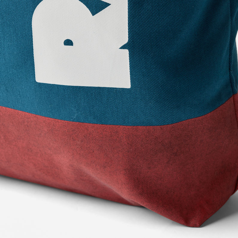 G-STAR® Sac shopper Canvas Colorblock Bleu moyen