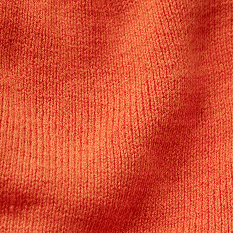 G-STAR® Effo Long Beanie Label Artwork Orange fabric shot