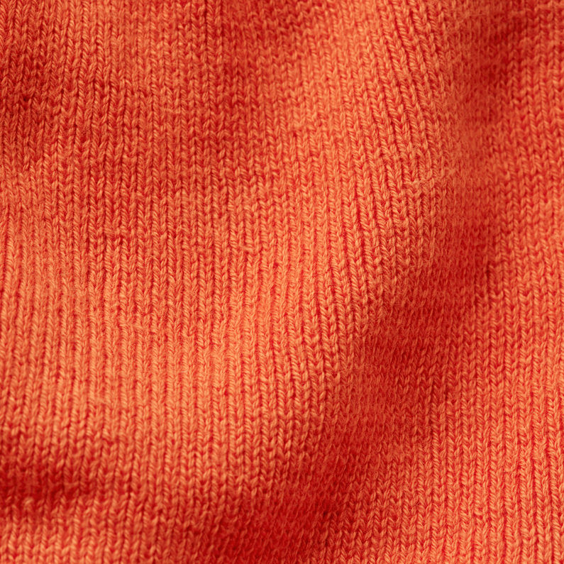 G-Star RAW® Effo Long Beanie Label Artwork Orange fabric shot