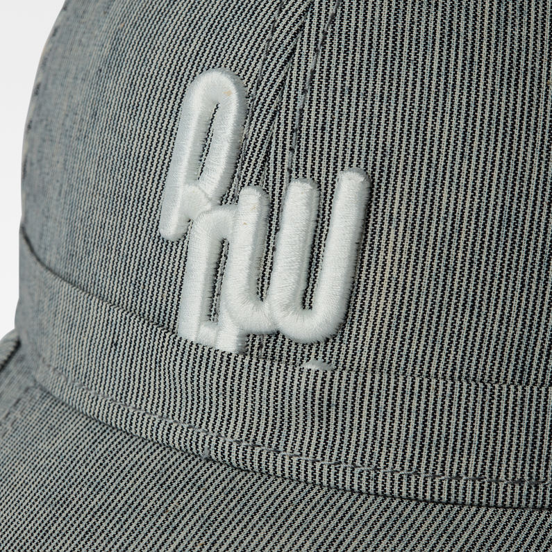 G-Star RAW® Avernus Baseball Cap Indigo Stripe Mehrfarbig