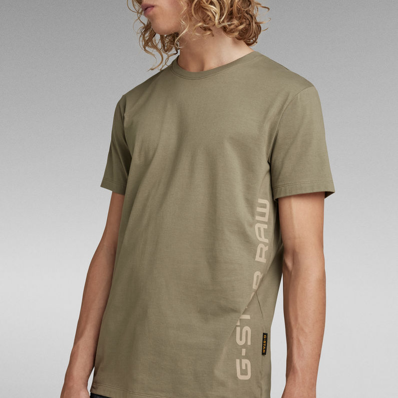 G-Star RAW® Camiseta Side Logo Verde