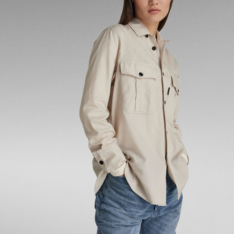 G-Star RAW® Officer Boyfriend Hemd Beige