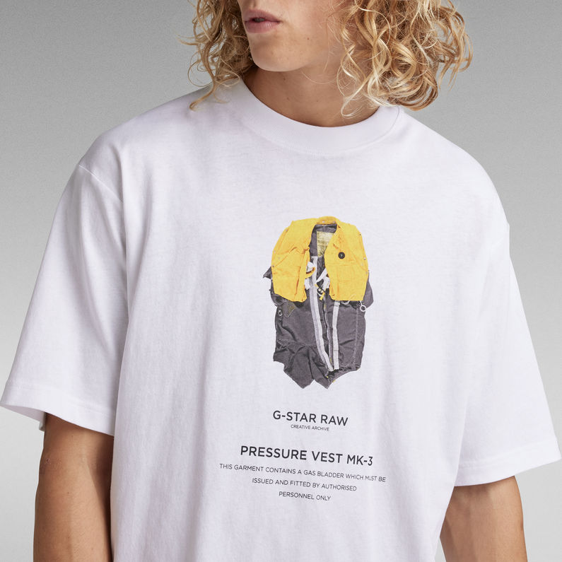 G-Star RAW® Boxy T-Shirt Archive Print Meerkleurig